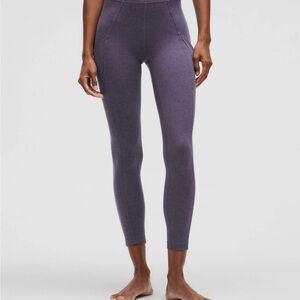 ($98 value) Lululemon Softy Suedey High-Rise Tight 25" in Nightfall size 10